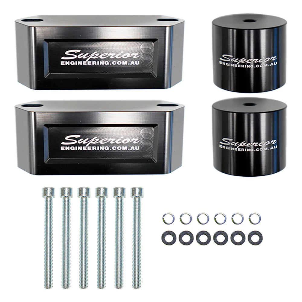 Bump Stop Extensions 50mm Toyota Landcruiser 76, 78, 79, 80, 105 Series - Front