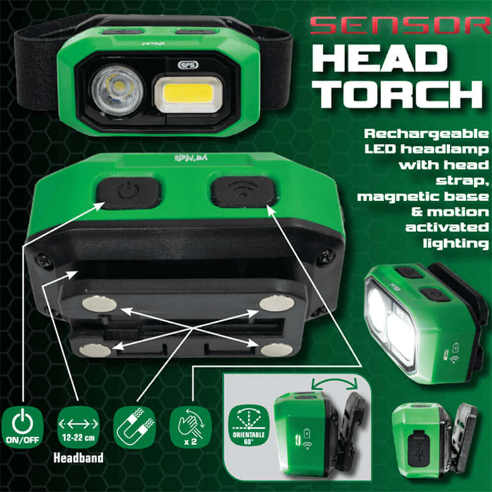 Ya'mate Range Sensor Head Torch