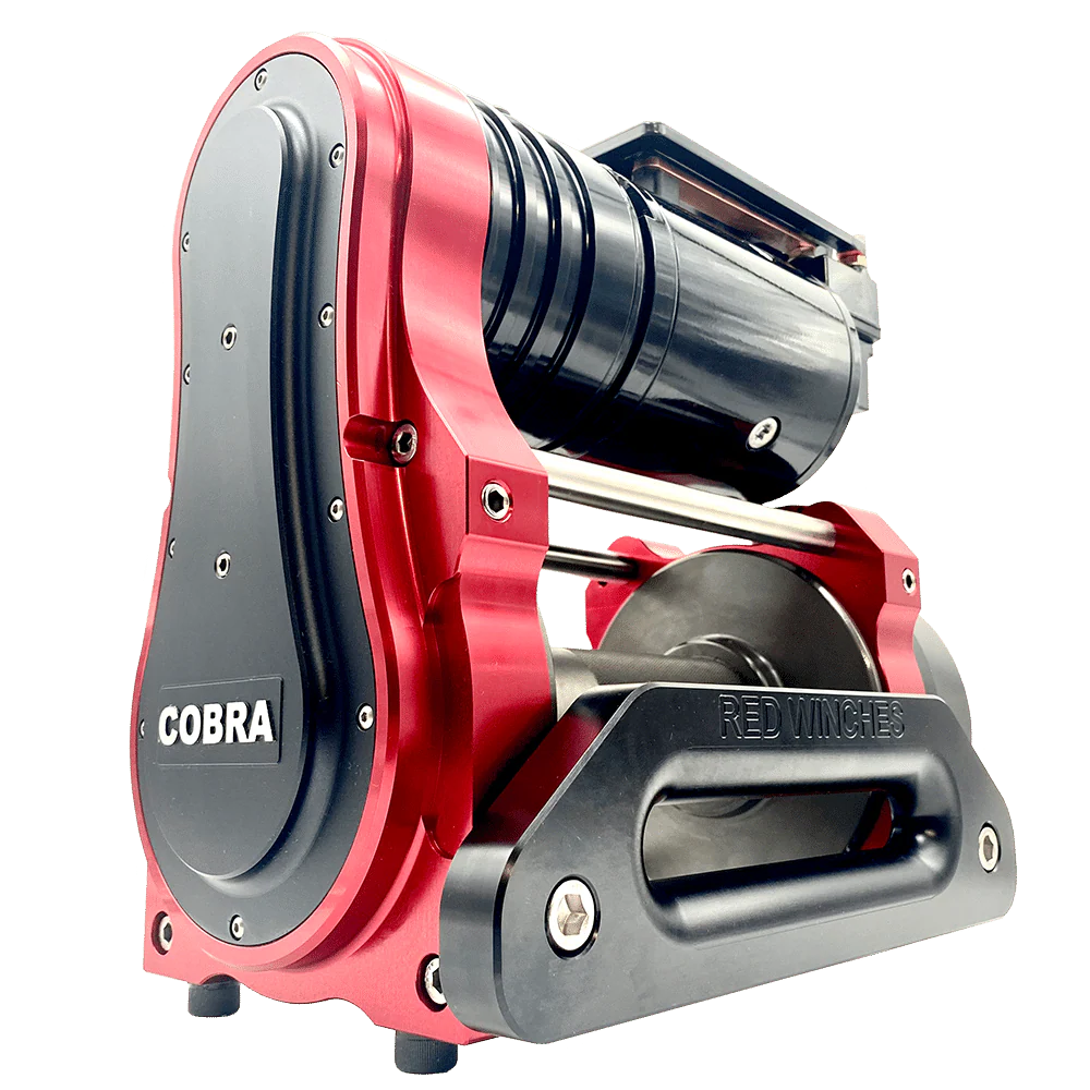 RED Winches Electric Winch - Cobra 2 Single OX Motor, 12V, XL Drum Standard Gearing