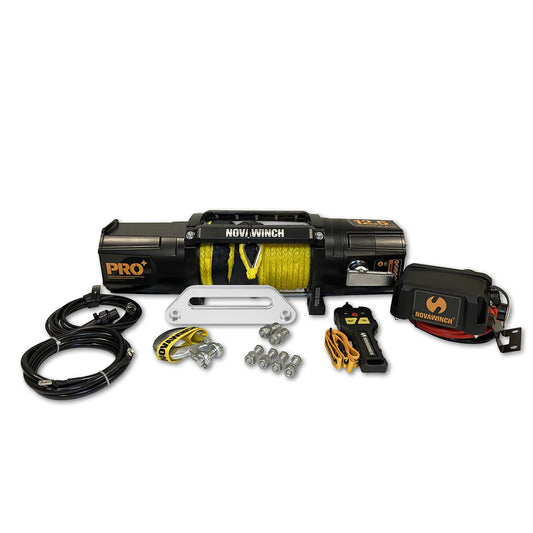 PRO+ Series Electric Winch 12, 12,500lb 12V Foot Forward