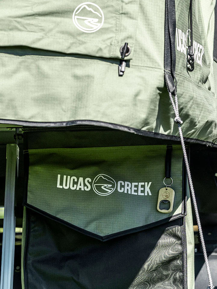 Lucas Creek Gen 4 Soft Shell Roof Top Tent Natural Green