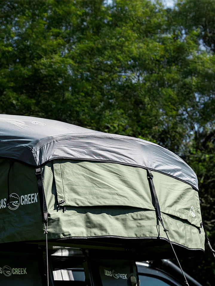 Lucas Creek Gen 4 Soft Shell Roof Top Tent Natural Green