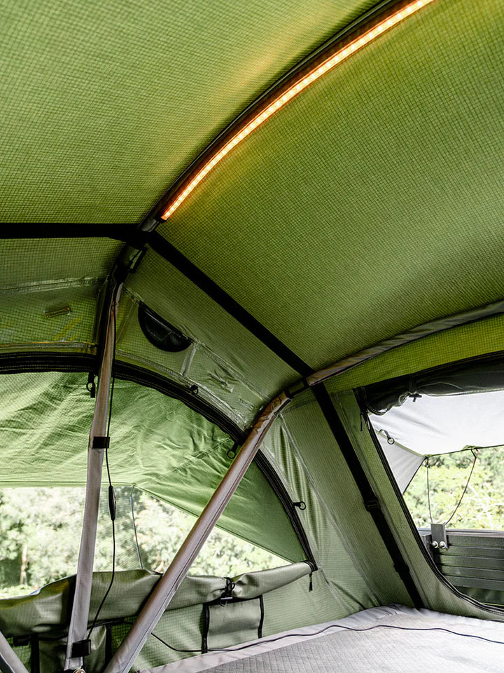 Lucas Creek Gen 4 Soft Shell Roof Top Tent Natural Green