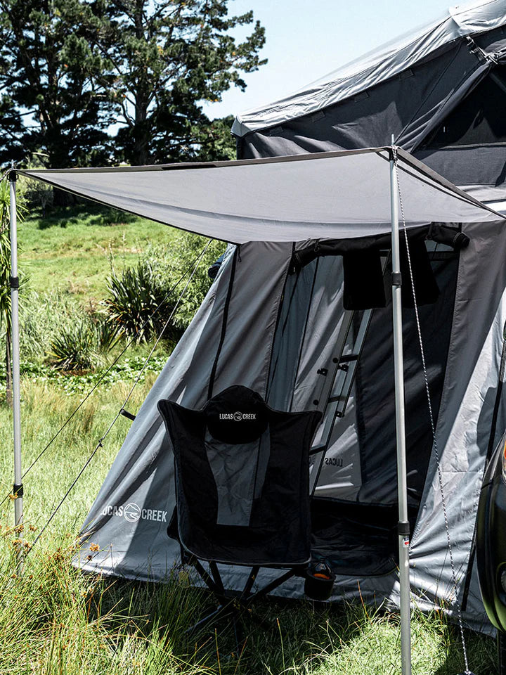 Lucas Creek Gen 4 Soft Shell Roof Top Tent - Gunmetal Grey