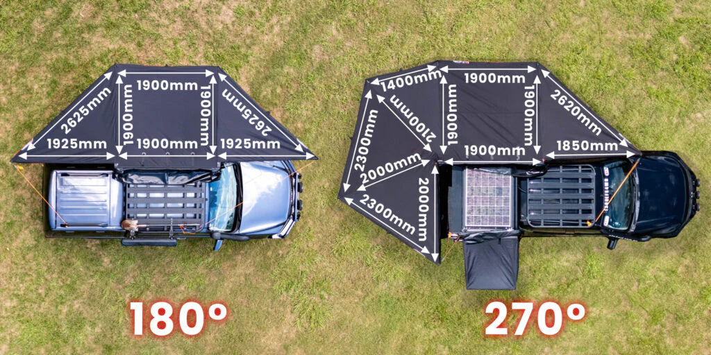Freestanding 180 Degree 4WD Awning