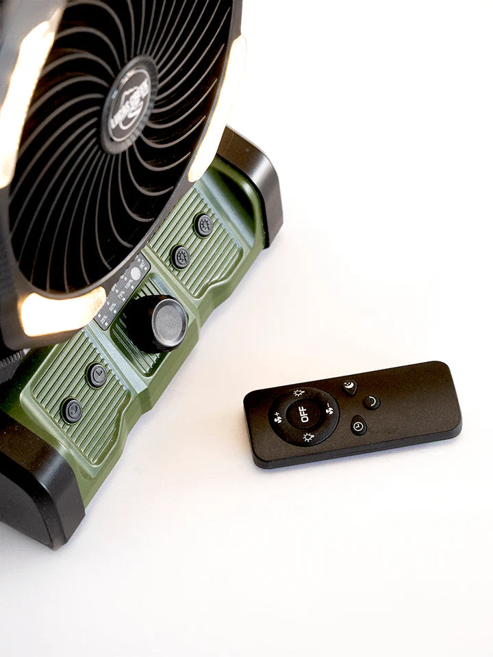 Lucas Creek 3-In-1 Camping Fan, Light & Power Bank