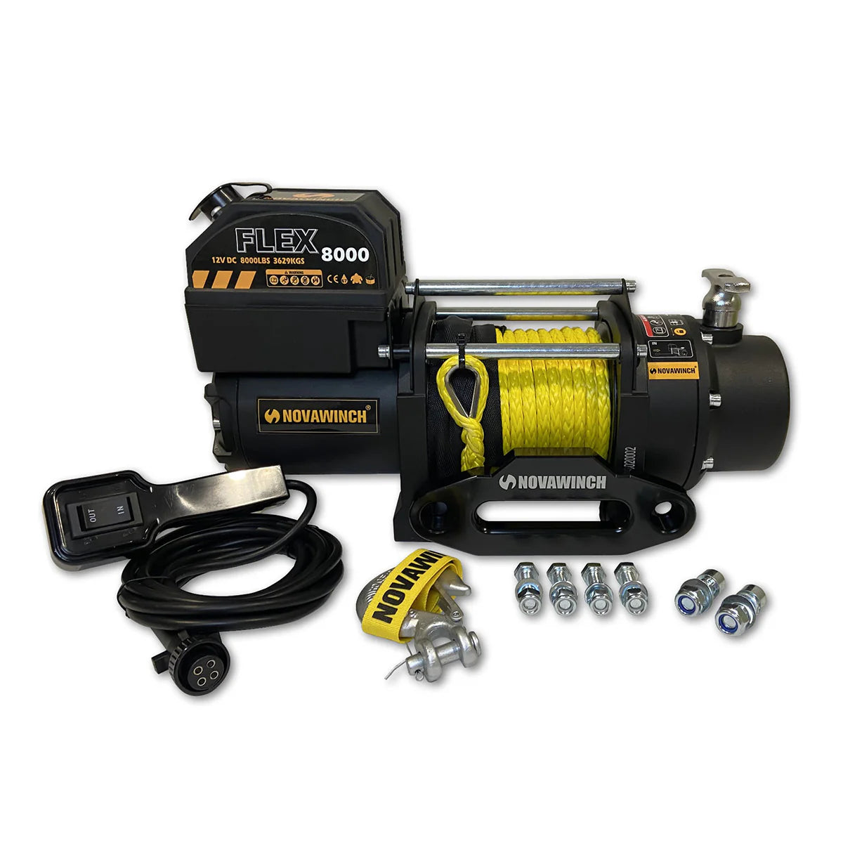 Flex Series Utility Winch 8,000lb 12V