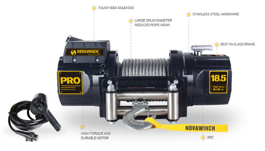 PRO Series Electric Winch 18,500lb 24V