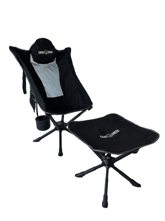 Lucas Creek 360 Swivel Camp Chair and Foot Rest