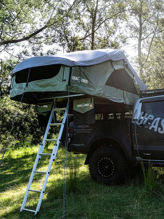 Lucas Creek Gen 4 Soft Shell Roof Top Tent Natural Green